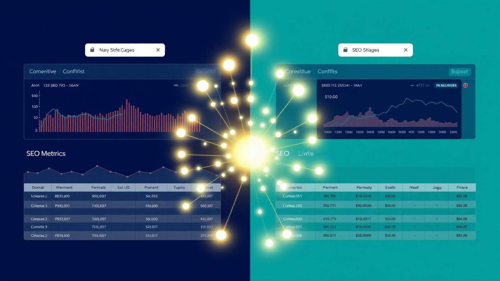 Side by side competitor dashboards